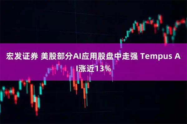 宏发证券 美股部分AI应用股盘中走强 Tempus AI涨近13%