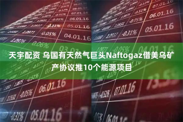 天宇配资 乌国有天然气巨头Naftogaz借美乌矿产协议推10个能源项目
